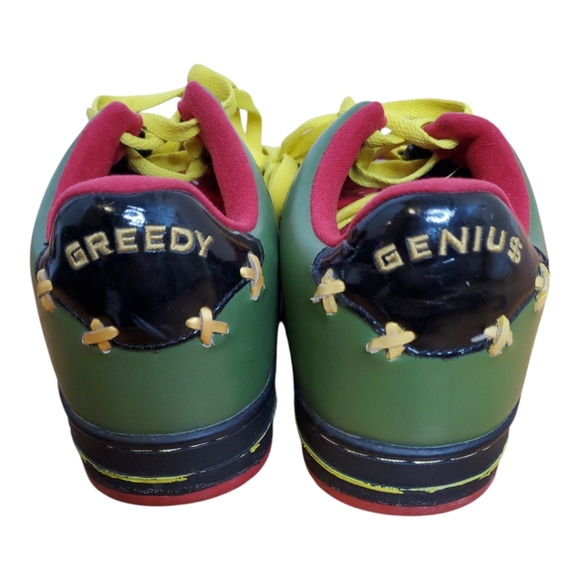 Greedy genius vintage designer sneakers mens 8.5 green - Picture 6 of 14